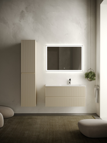 Тумба под раковину Sancos SNOB R SNR100RCE 99,5х44,5х50 настенная - фото 2